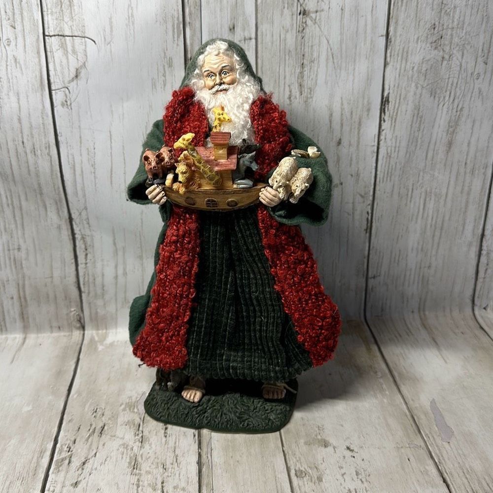 Vintage Noahs Ark‎ Santa Figurine Giraffe Pig Elephants Horses